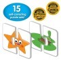 Puzzle Educativ de potrivire Culori si forme cu 15 perechi de piese auto-corectante 2-5 ani
